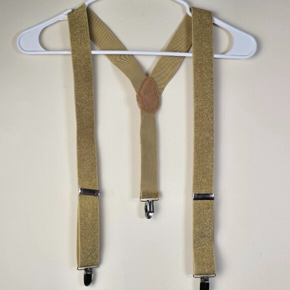 Unbranded Other - Gold Suspenders Costume 80s 90s Hip Hop Pop Star Disco Rap Robot Futuristic